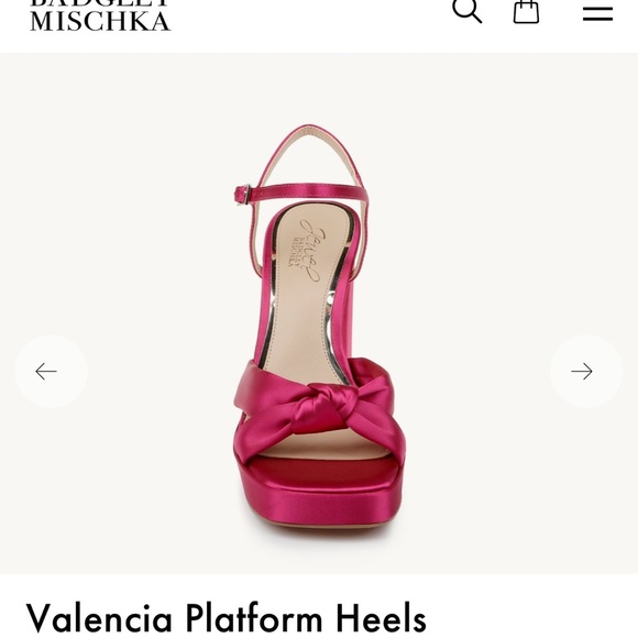 BADGLEY MISCHKA | Jewel Valencia platforms Sz 9.5 Pink punch - Picture 5 of 8